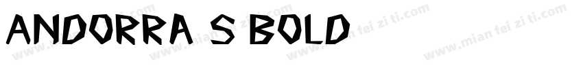 Andorra S Bold字体转换